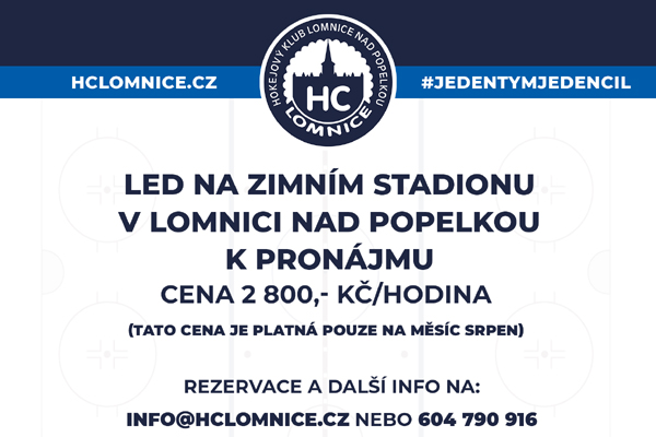 Nabídka pronájmu ledu v srpnu Nabídka pronájmu ledu v srpnu